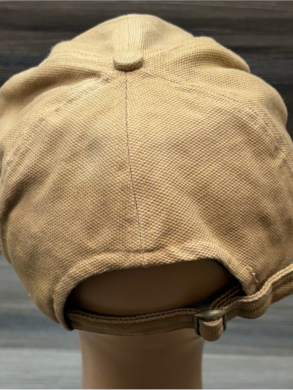 Duluth Trading Co Beige/Tan Canvas Baseball Cap with Logo Patch - Picture 3 of 4